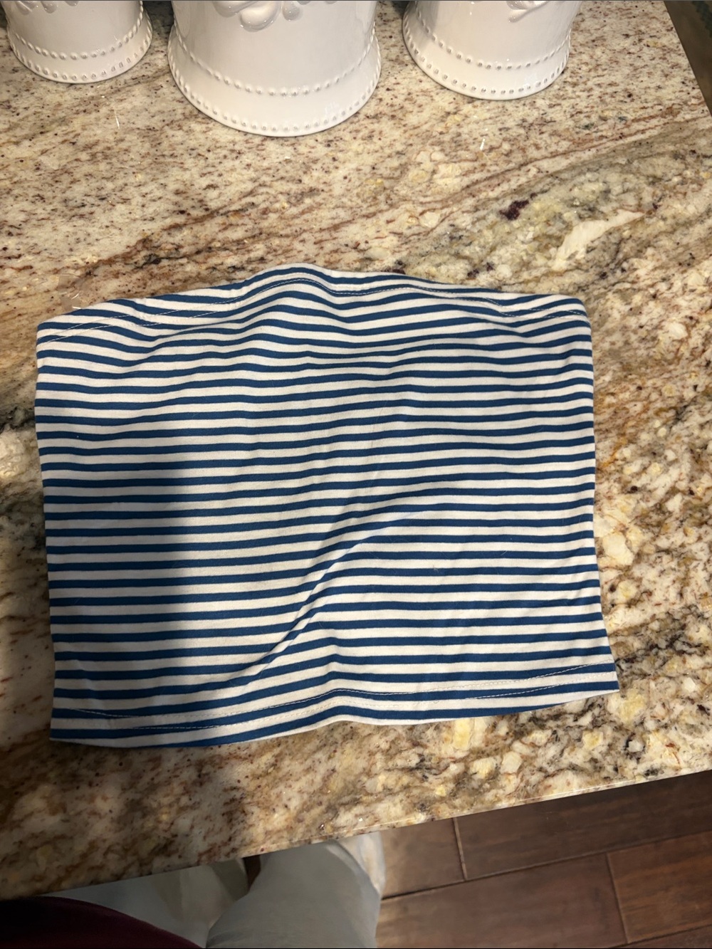Brandy Melville Blue and White Striped Kids Bottoms